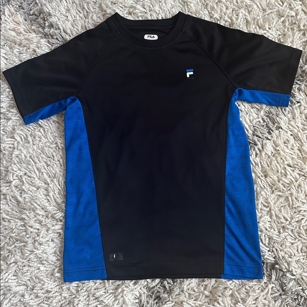 Fila Short Sleeve Shirt Blue Black